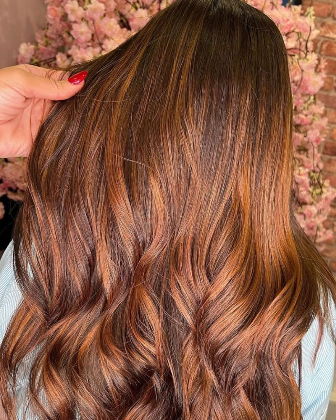 Red balayage at top hairdressers in Bexleyheath, Kent Red balayage at top hairdressers in Bexleyheath, Kent